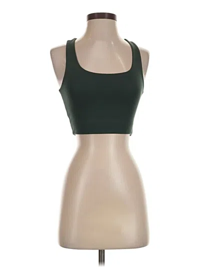 Pre-owned Girlfriend Collective Tank Top Green Halter Neckline Tops