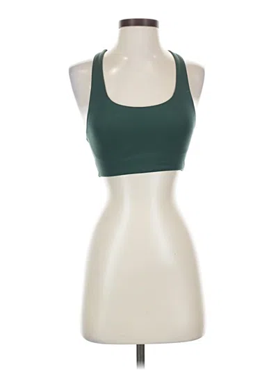 Pre-owned Girlfriend Collective Tank Top Green Halter Neckline Tops