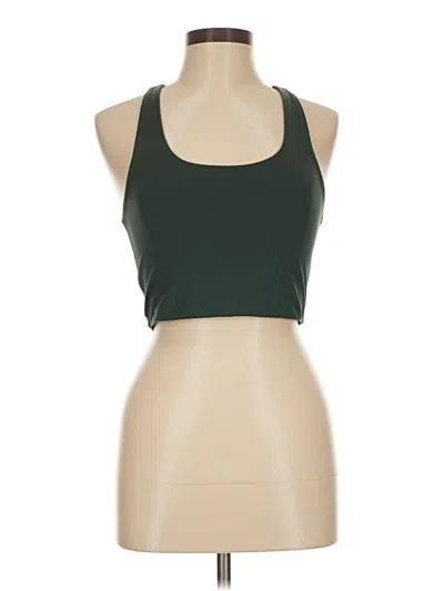Pre-owned Girlfriend Collective Tank Top Green Halter Neckline Tops