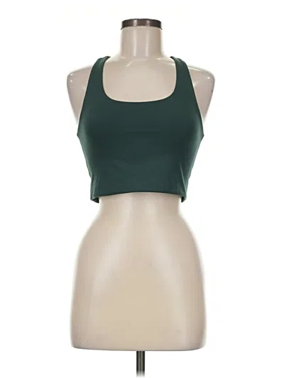 Pre-owned Girlfriend Collective Tank Top Green Halter Neckline Tops