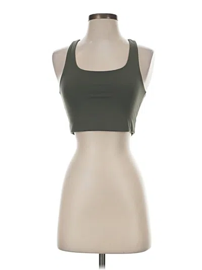 Pre-owned Girlfriend Collective Tank Top Green Halter Neckline Tops