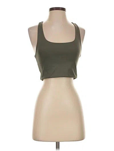 Pre-owned Girlfriend Collective Tank Top Green Halter Neckline Tops