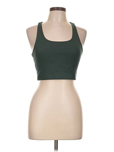 Pre-owned Girlfriend Collective Tank Top Green Halter Neckline Tops