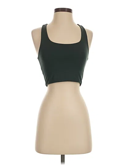 Pre-owned Girlfriend Collective Tank Top Green Halter Neckline Tops