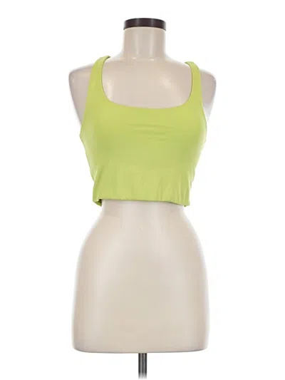 Pre-owned Girlfriend Collective Tank Top Green Halter Neckline Tops