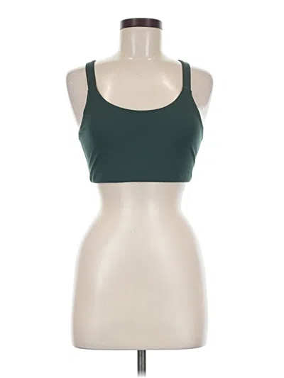 Pre-owned Girlfriend Collective Tank Top Green Halter Neckline Tops