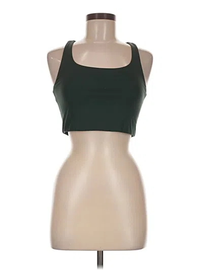 Pre-owned Girlfriend Collective Tank Top Green Halter Neckline Tops