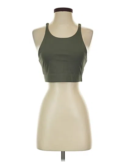 Pre-owned Girlfriend Collective Tank Top Green Halter Neckline Tops