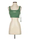 Girlfriend Collective Tank Top Green Strapless Neckline Tops In Green