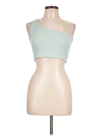 Pre-owned Girlfriend Collective Tank Top Green Strapless Neckline Tops