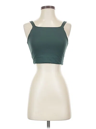 Pre-owned Girlfriend Collective Tank Top Green Strapless Neckline Tops