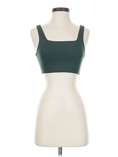 Pre-owned Girlfriend Collective Tank Top Green Strapless Neckline Tops
