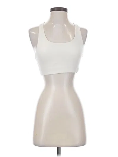 Pre-owned Girlfriend Collective Tank Top Ivory Halter Neckline Tops