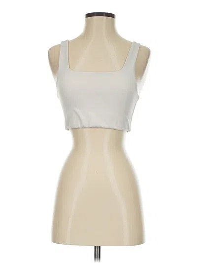 Pre-owned Girlfriend Collective Tank Top Ivory Strapless Neckline Tops