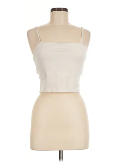 Pre-owned Girlfriend Collective Tank Top Ivory Strapless Neckline Tops
