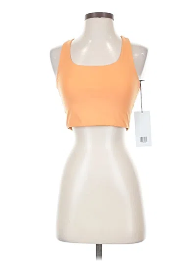 Girlfriend Collective Tank Top Orange Halter Neckline Tops