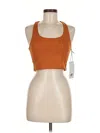 Girlfriend Collective Tank Top Orange Halter Neckline Tops In Brown