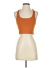 Girlfriend Collective Tank Top Orange Halter Neckline Tops In Multi