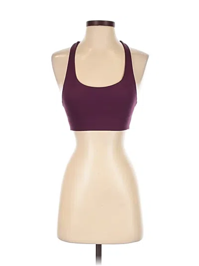 Pre-owned Girlfriend Collective Tank Top Purple Halter Neckline Tops