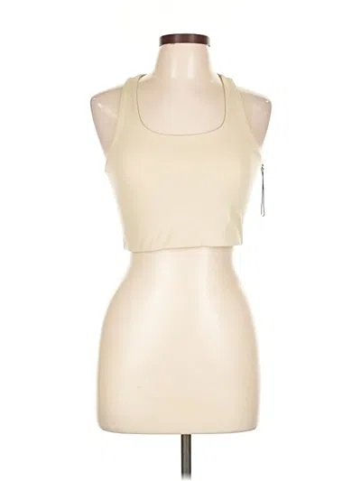 Girlfriend Collective Tank Top Tan Halter Neckline Tops In Neutral