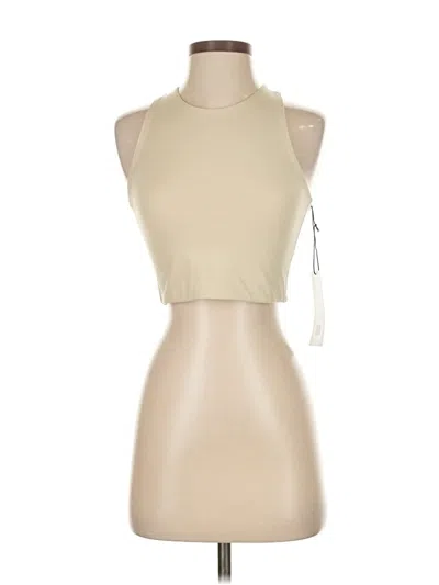 Girlfriend Collective Tank Top Tan Halter Neckline Tops In Neutral