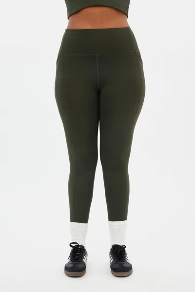 Girlfriend Collective Terrace Compressive Pocket Legging In Black