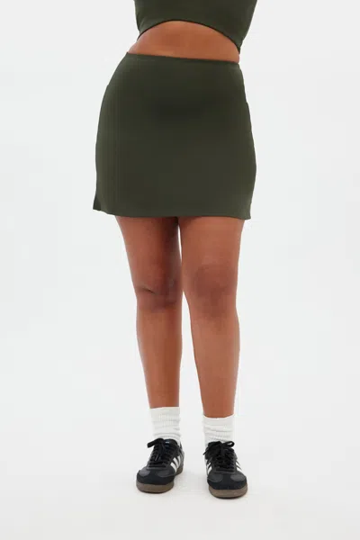 Girlfriend Collective Terrace Sport Skort In Green