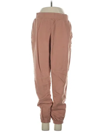Pre-owned Girlfriend Collective Track Pants In Brown