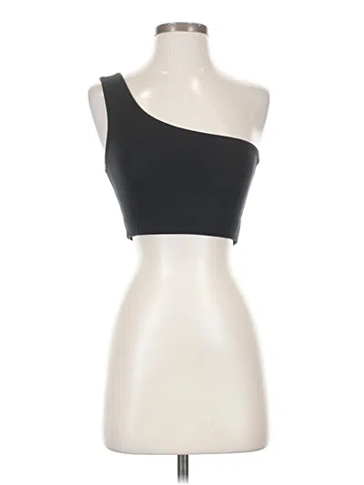 Pre-owned Girlfriend Collective Tube Top Black One Shoulder Neckline Tops