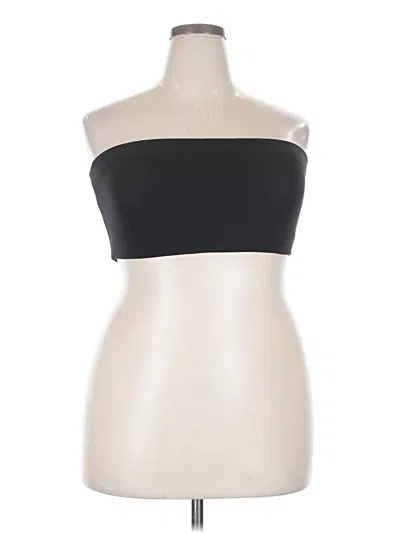 Pre-owned Girlfriend Collective Tube Top Black Strapless Neckline Tops