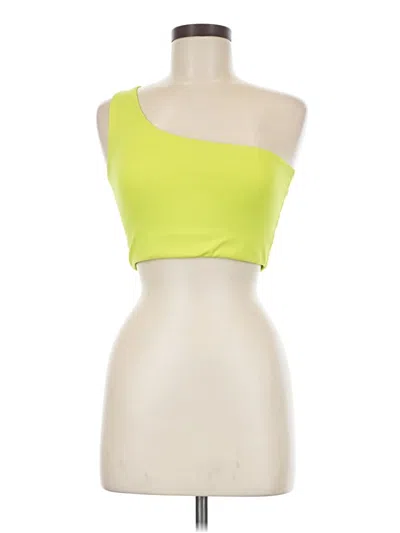 Pre-owned Girlfriend Collective Tube Top Green One Shoulder Neckline Tops