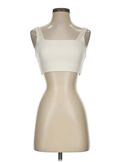 Pre-owned Girlfriend Collective Tube Top Ivory Strapless Neckline Tops