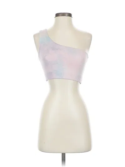 Pre-owned Girlfriend Collective Tube Top Pink One Shoulder Neckline Tops