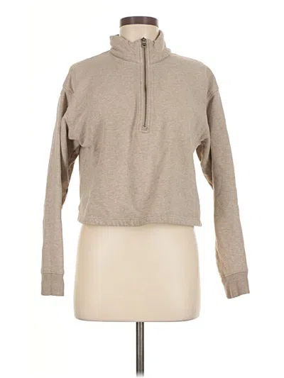 Pre-owned Girlfriend Collective Turtleneck Sweater In Brown