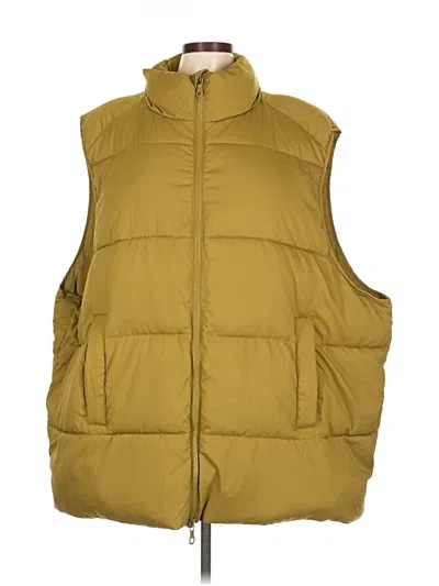 Pre-owned Girlfriend Collective Vest In Gold