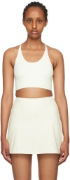 Girlfriend Collective White Cleo Sport Bra In Ivory