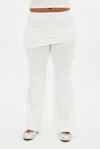 Girlfriend Collective White Jerseylounge Skirt Pant