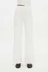 Girlfriend Collective White Jerseylounge Straight Leg Pant
