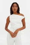 Girlfriend Collective White Raya Twist Top