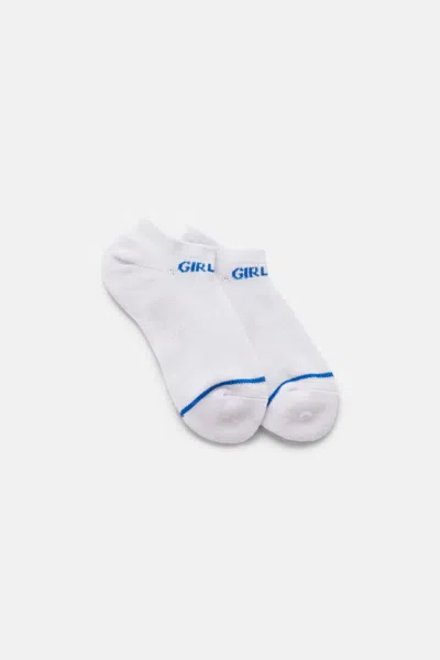 Girlfriend Collective White/electra Ankle Sock