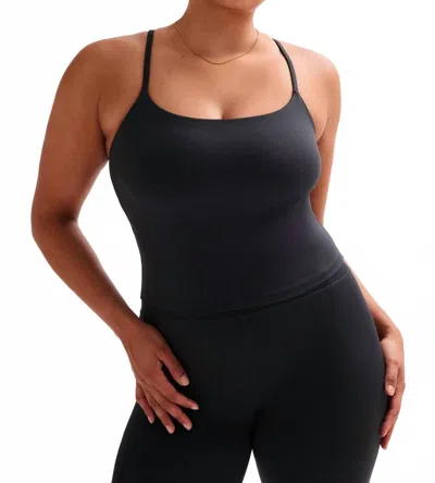 Girlfriend Collective Willa Tank Top In Black