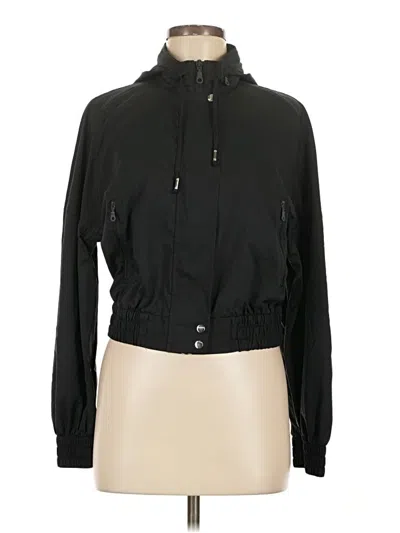 Pre-owned Girlfriend Collective Windbreaker Jacket In Black