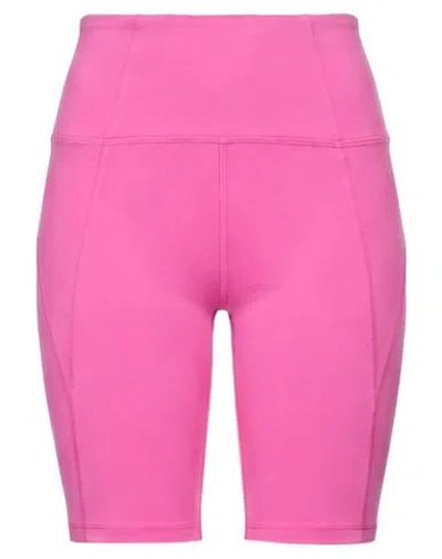 Girlfriend Collective Woman Shorts & Bermuda Shorts Fuchsia Size Xxs Recycled Polyester, Elastane In Pink
