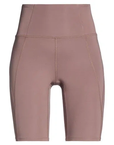 Girlfriend Collective Woman Shorts & Bermuda Shorts Khaki Size Xxl Recycled Polyester, Elastane In Pink