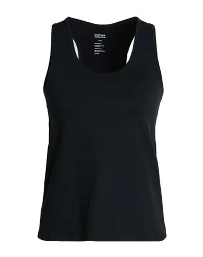 Girlfriend Collective Woman Tank Top Black Size 4xl Recycled Polyester, Elastane