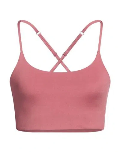 Girlfriend Collective Woman Top Antique Rose Size L Recycled Polyester, Elastane In Pink