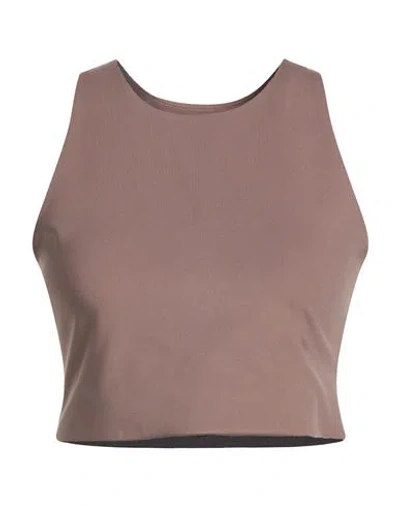 Girlfriend Collective Woman Top Brown Size 3xl Recycled Polyester, Elastane