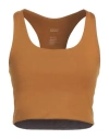 Girlfriend Collective Woman Top Camel Size L Recycled Polyester, Elastane In Brown
