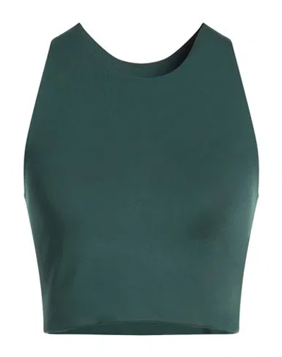 Girlfriend Collective Woman Top Dark Green Size S Recycled Polyester, Elastane In Blue