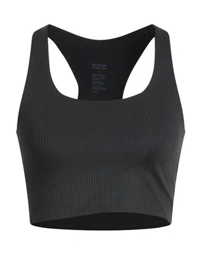 Girlfriend Collective Woman Top Lead Size Xl Recycled Polyester, Elastane In Black